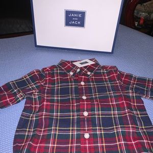 Infant long sleeve button up